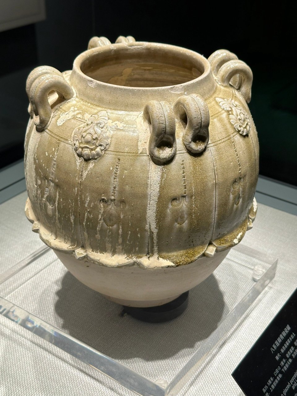 德州博物馆馆藏隋青釉八系罐 #高古瓷# #陶瓷# #博物馆# #收藏# #值得