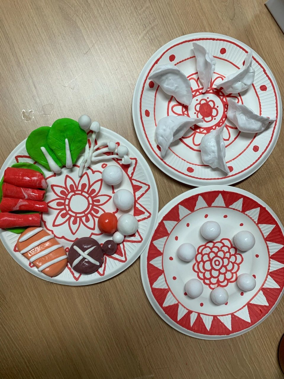 新年美食—黏土作品 做着做着就想吃了