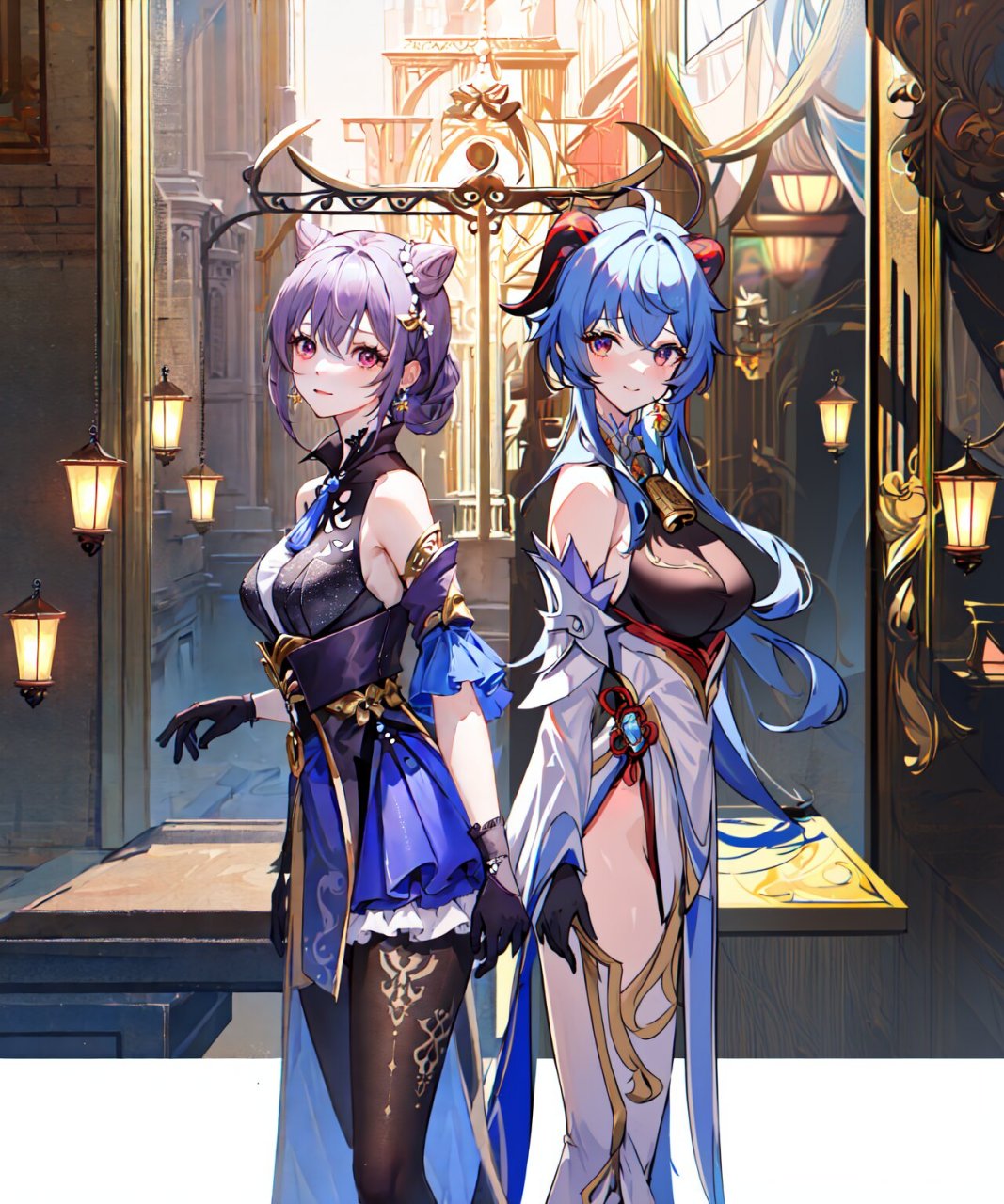 晴时有雨丨刻晴 × 甘雨