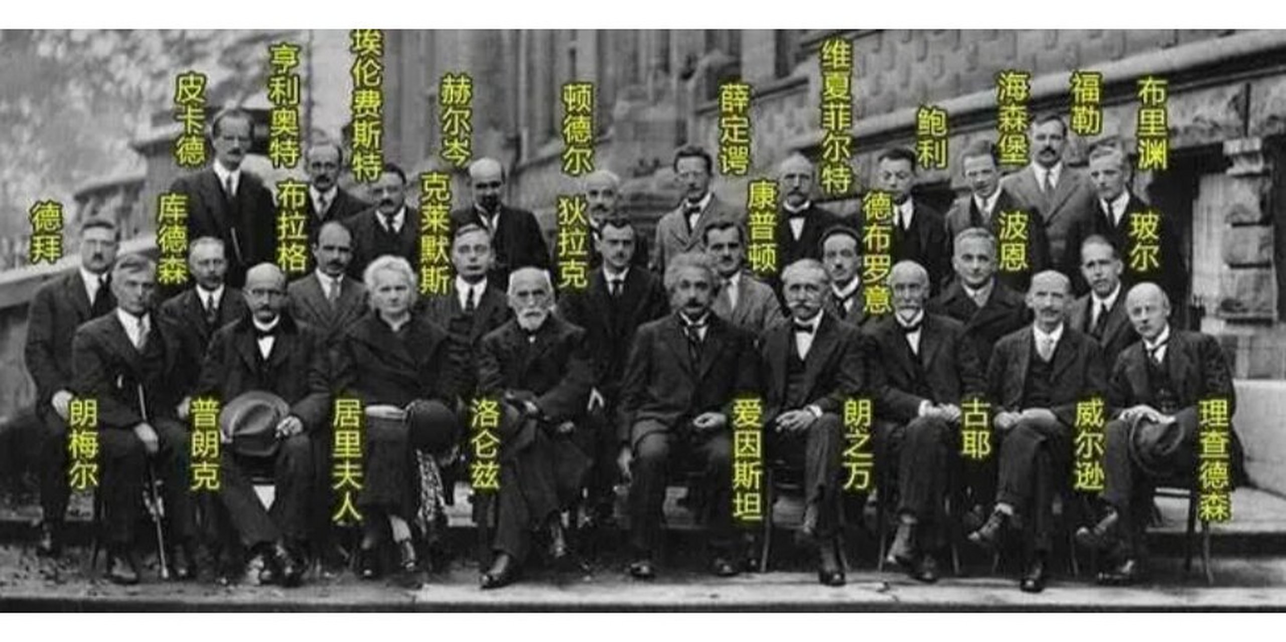 科学家集体照图片