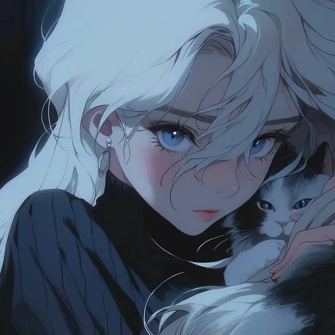 女生头像慵懒偏冷淡风动漫 93冷淡风女生头像,慵懒中透露着不羁