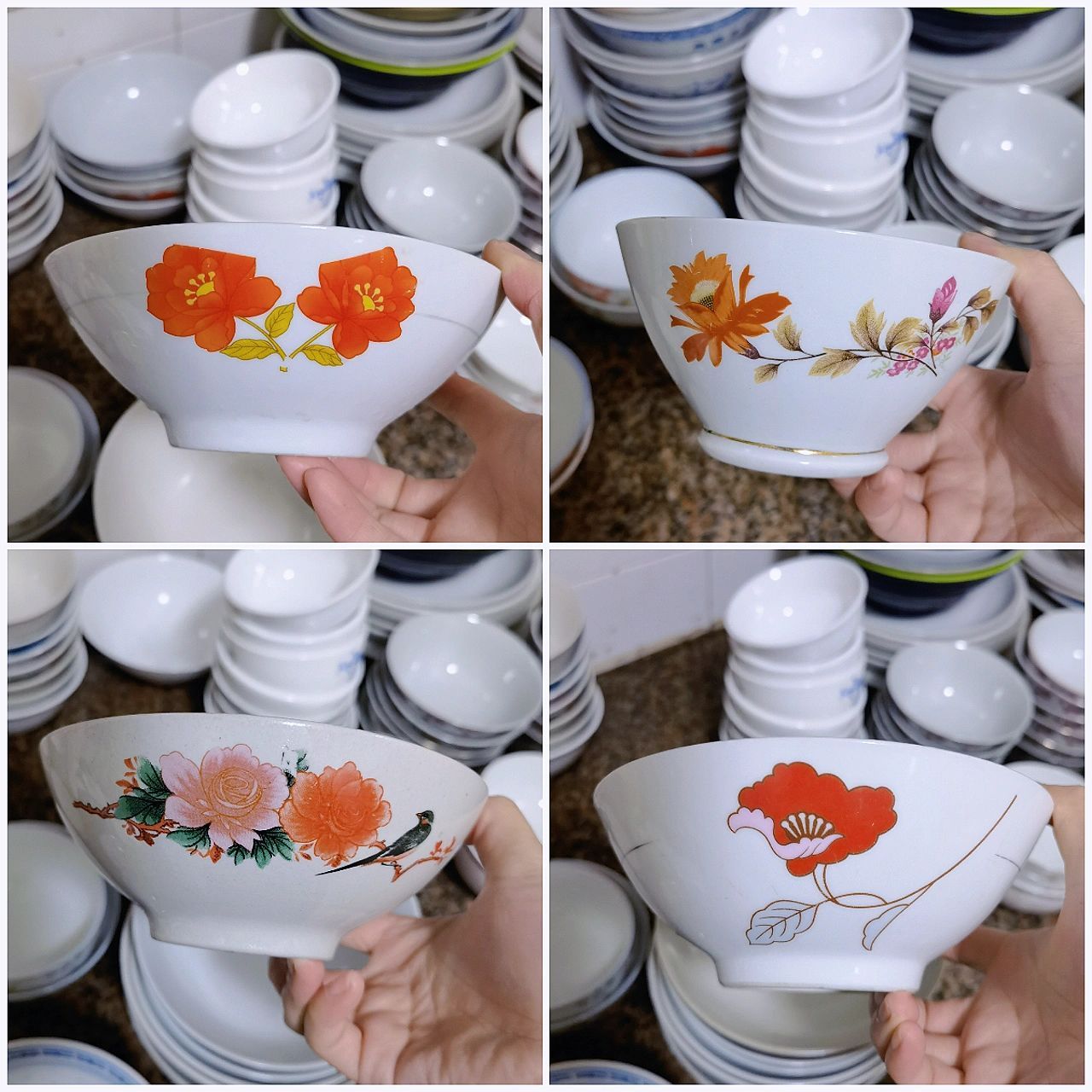 农村怀旧瓷碗大赏 来找找看你家有无同款,我家简直就是大杂烩