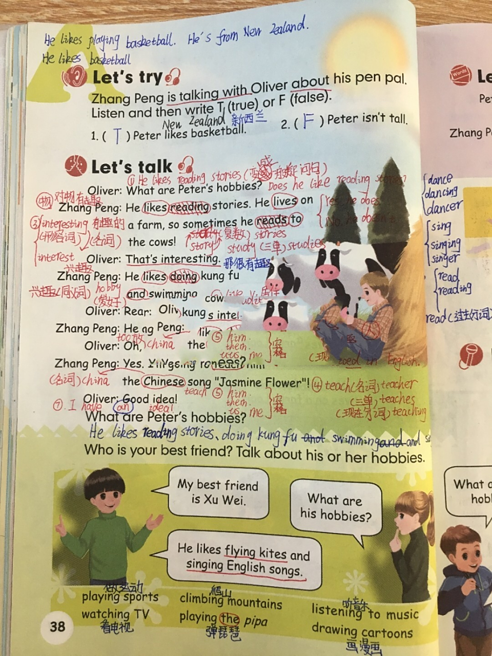 pep小学六年级英语上册第四单元笔记