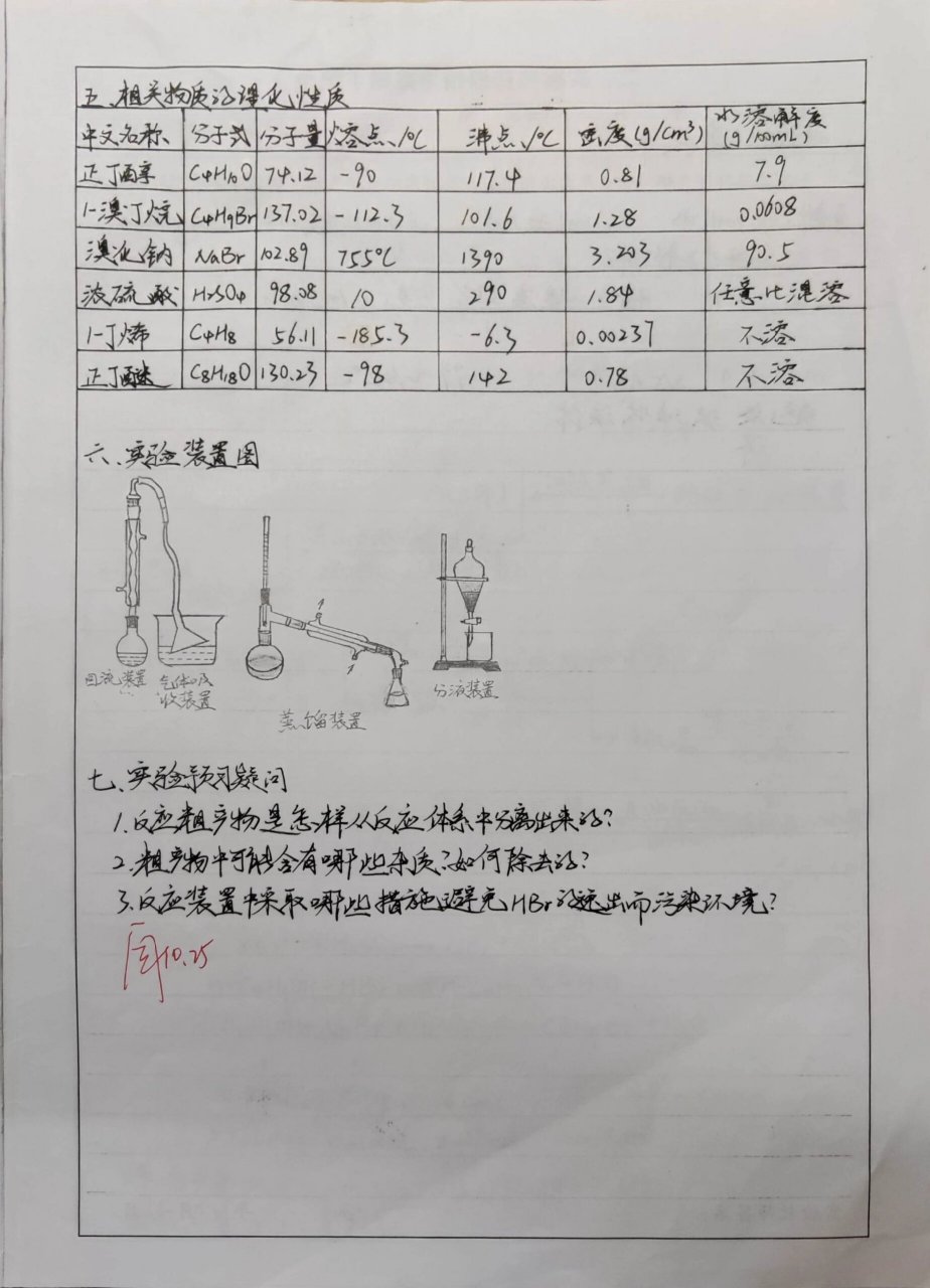 1-溴丁烷的制备装置图图片