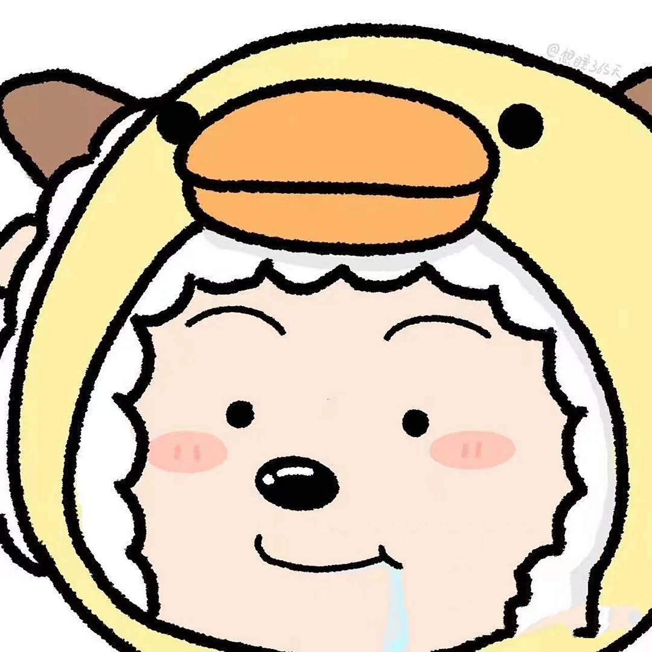 一组超可爱的懒羊羊头像请查收