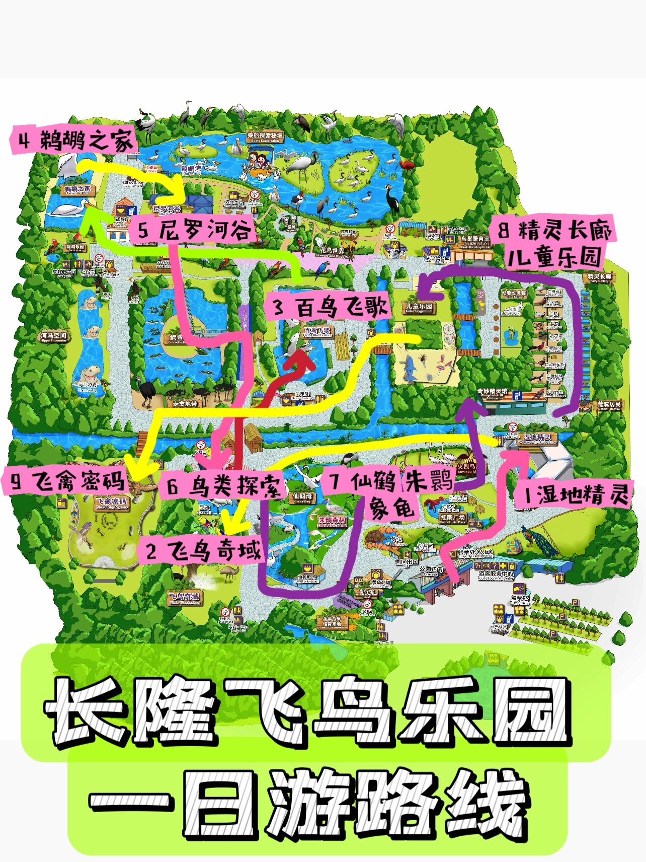 长隆飞鸟乐园不值得去?我们六小时都没玩够