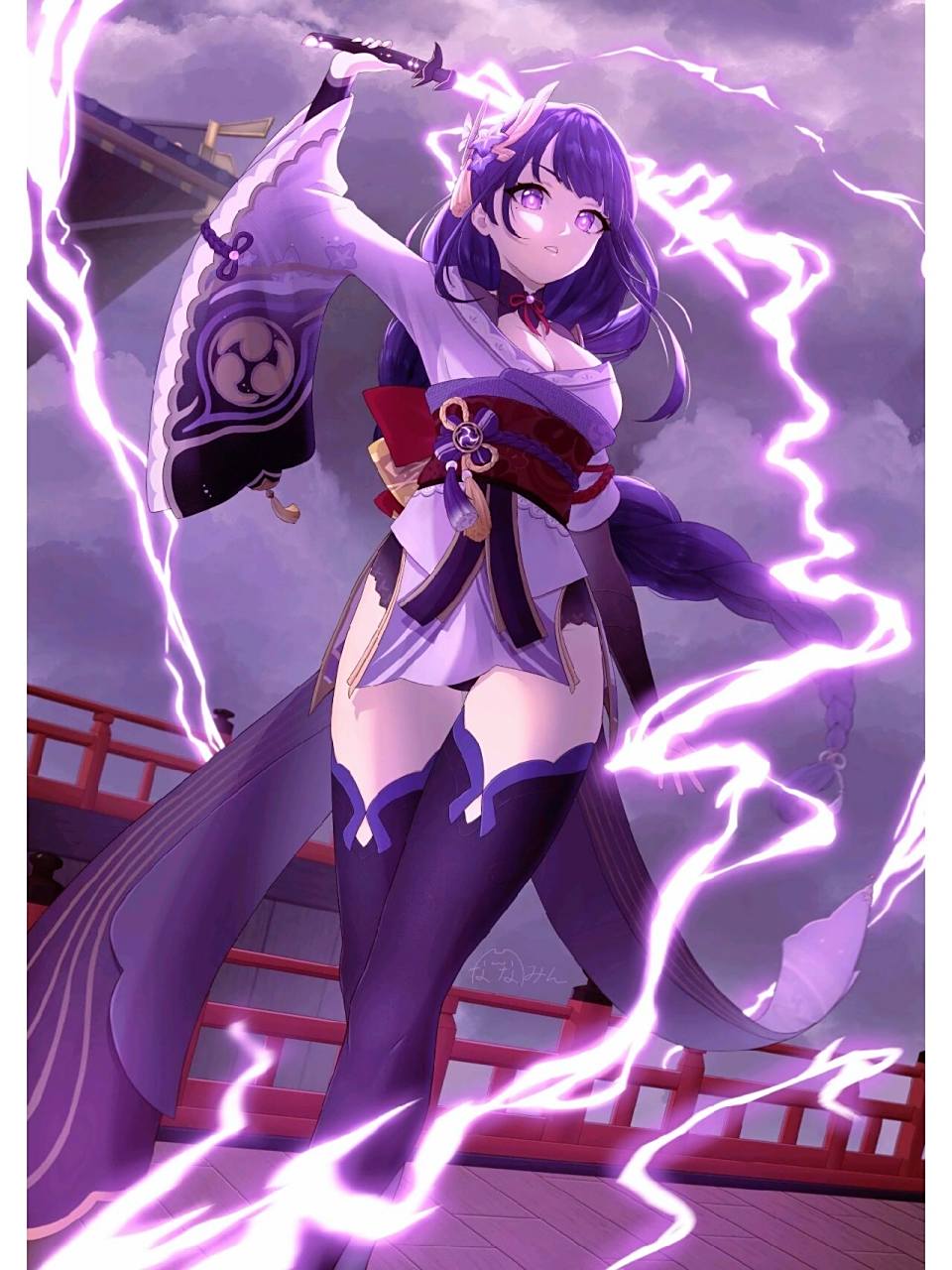 原神雷电将军高清壁纸