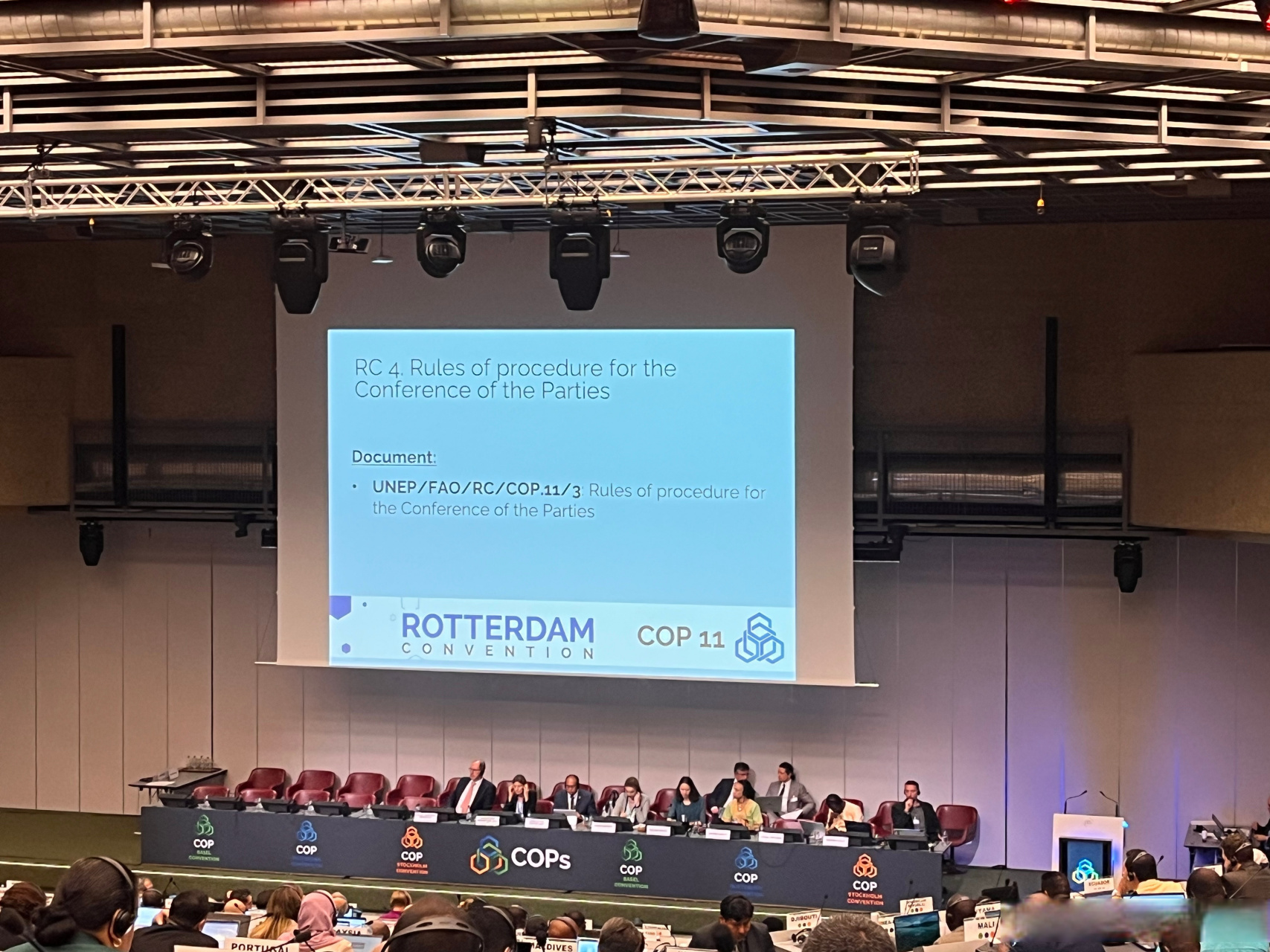 鹿特丹公约丨议事规则将于下一届缔约方大会继续讨论  目前缔约方大会