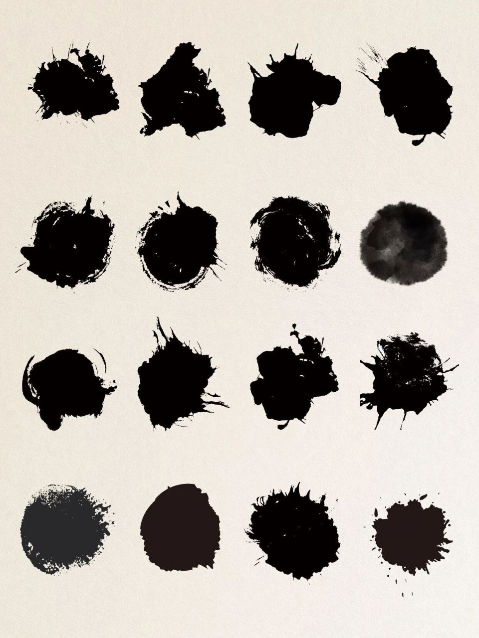 古风墨水晕染飞溅泼墨|国画免扣素材 ⬛️轻舞指尖,墨迹渐渐模糊.