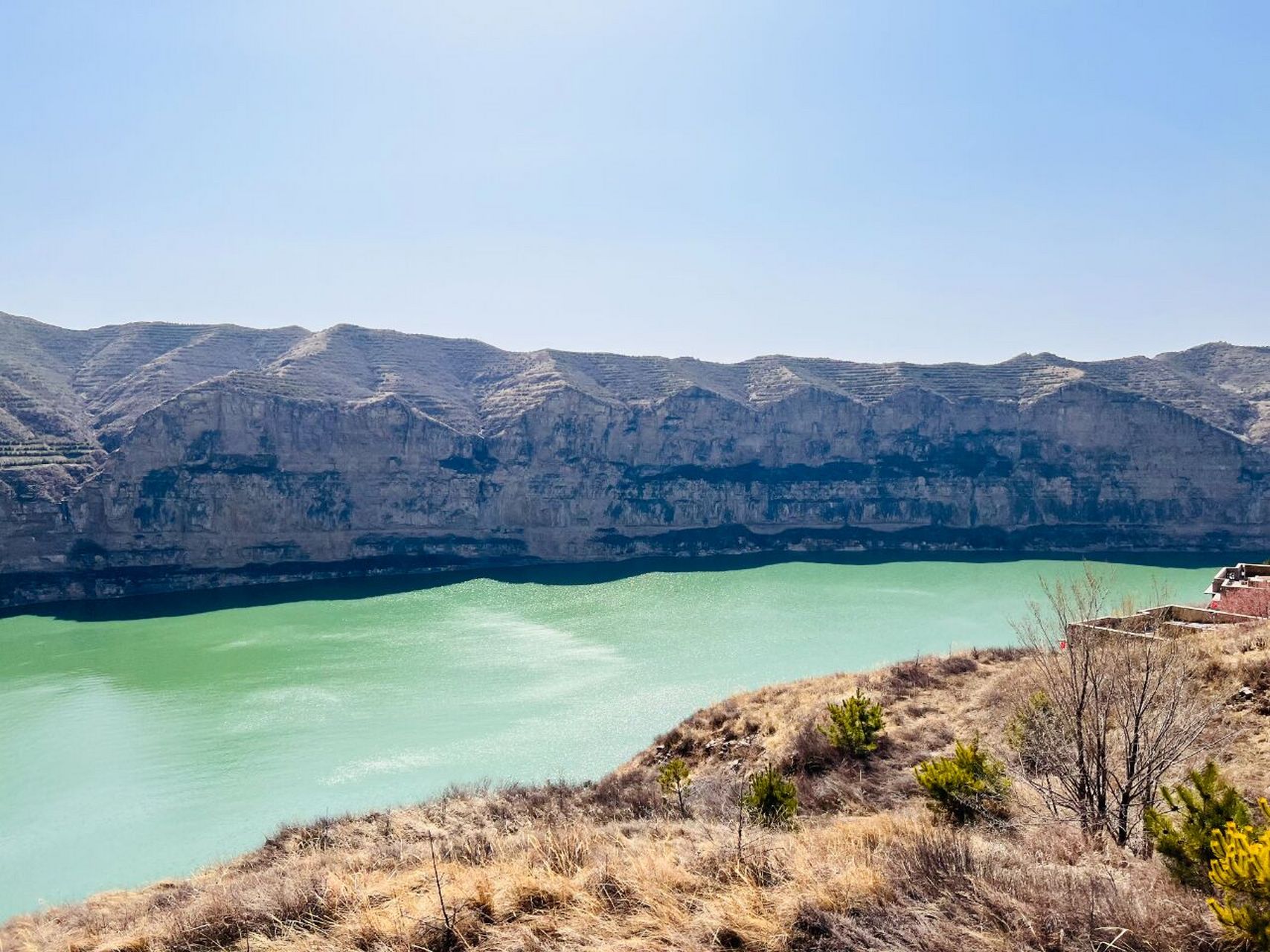 一直都喜欢有水的地方,前不久,终于去了心心念念的"准格尔黄河大峡谷"
