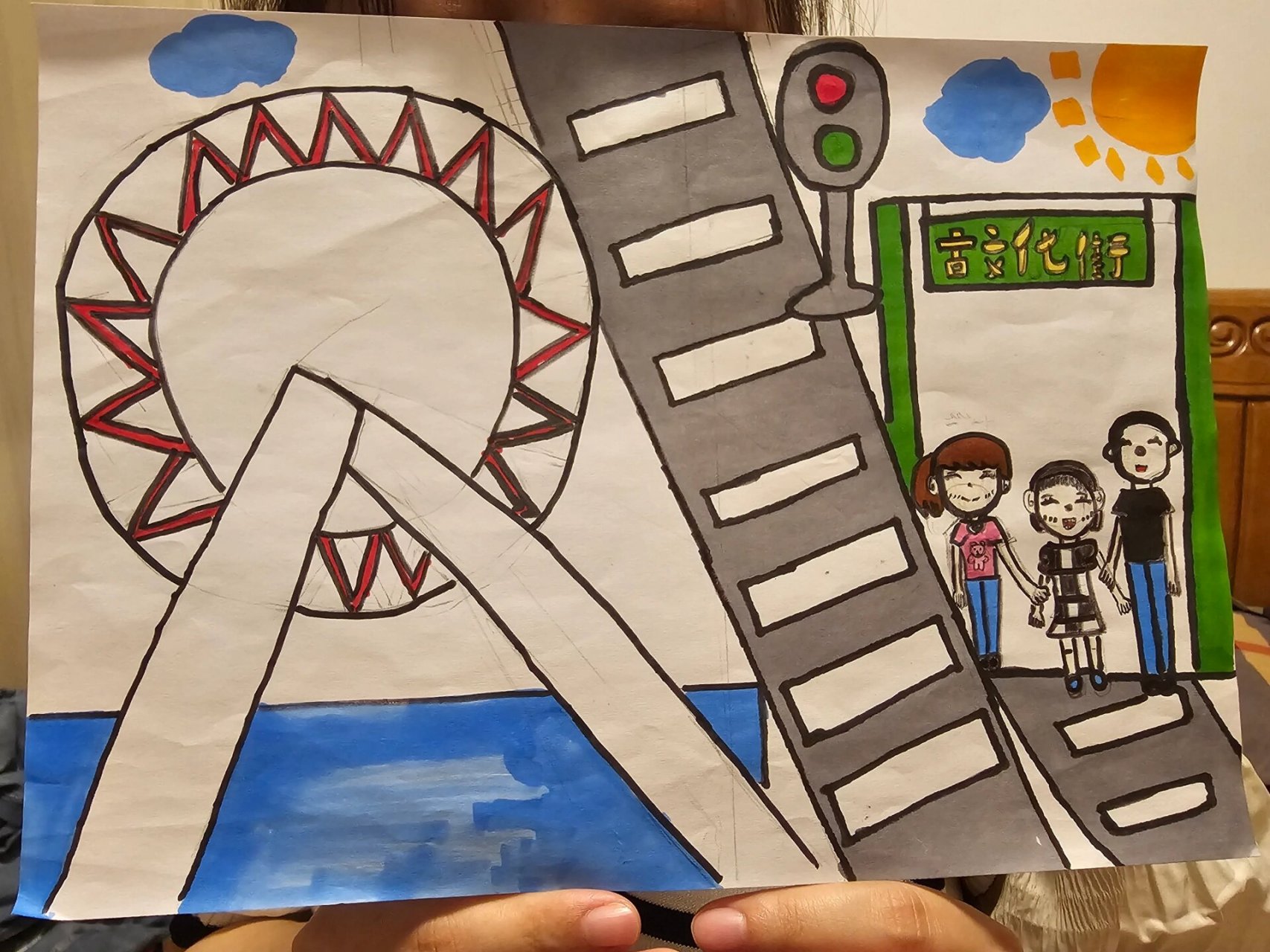 天津游玩手抄报