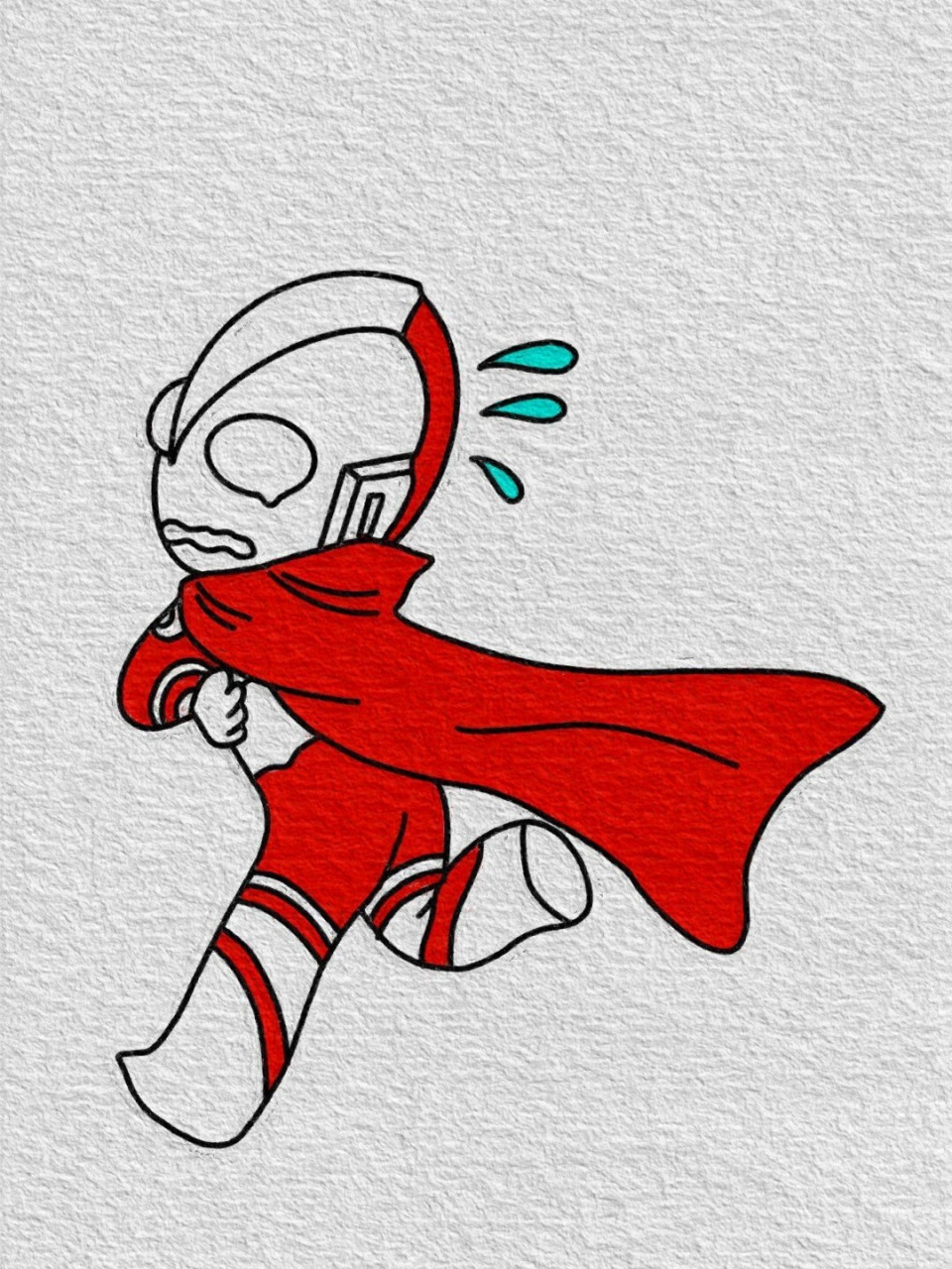 奥特曼简笔画教程已附色(67) 迪迦超人,我最厉害