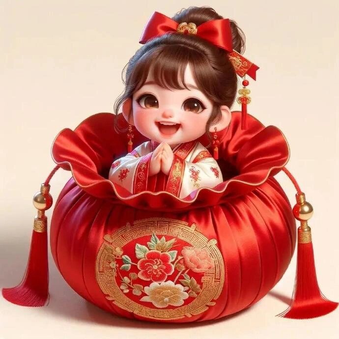 新春吉祥福娃可爱头像~招财进宝 吉祥如意