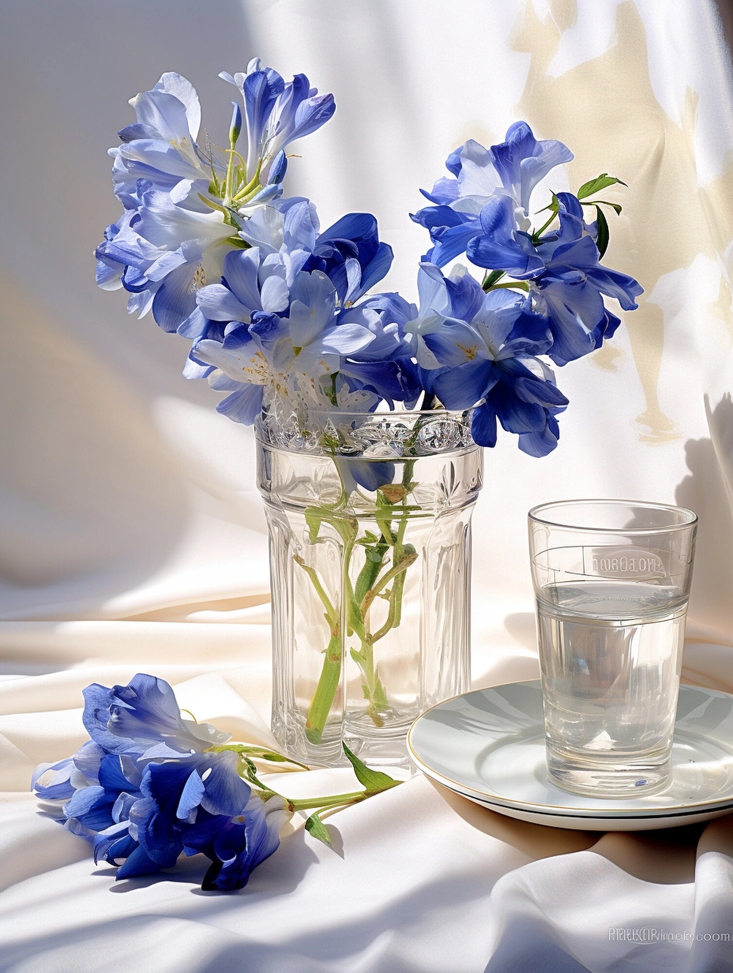 绘画素材//漂亮的小苍兰