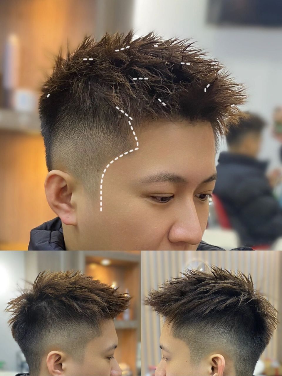 男生短发推荐:钢夹摩根烫 长度5厘米,随意抓点造型品就出门的发型