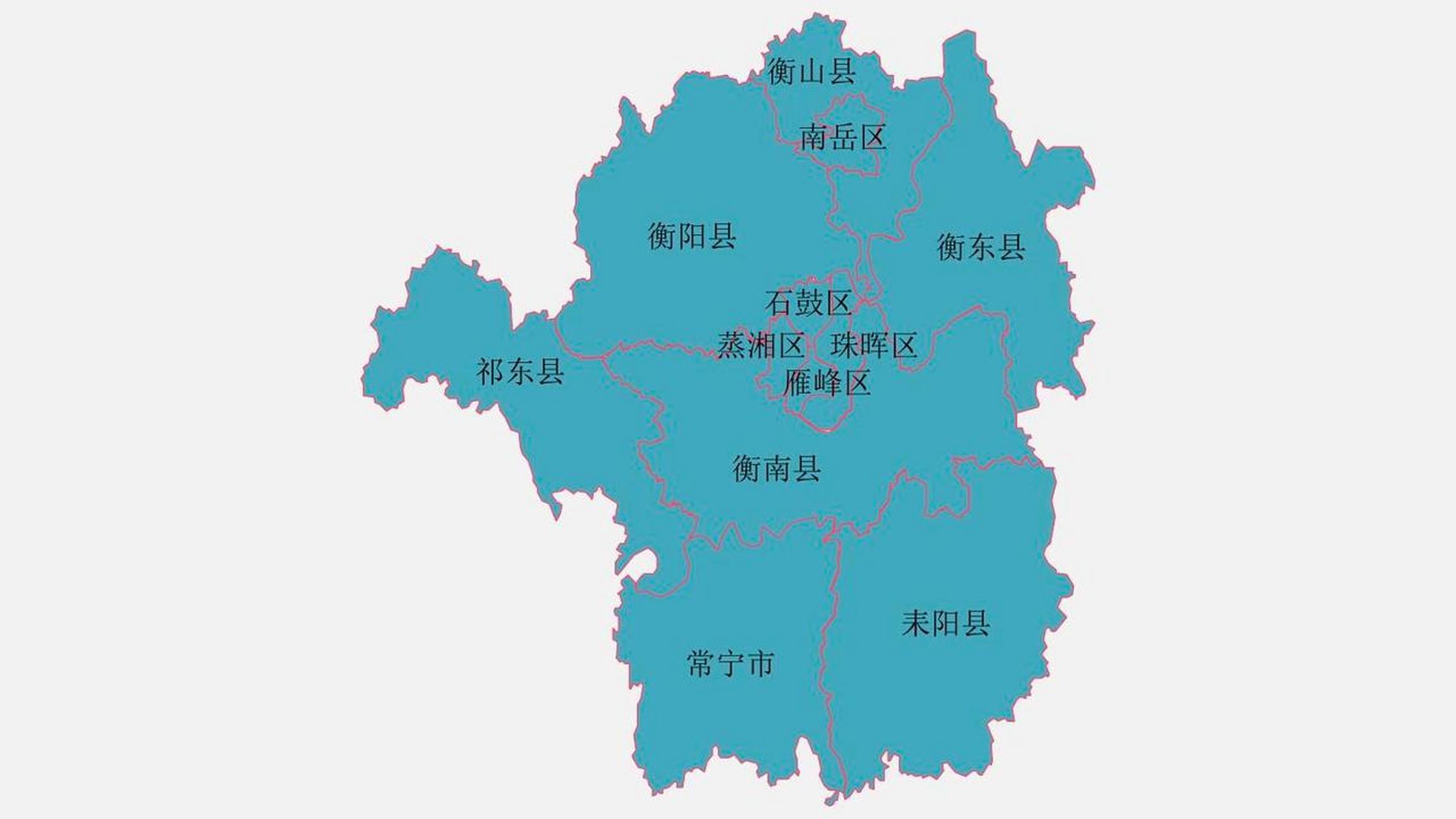 衡阳市地图及周边地图图片