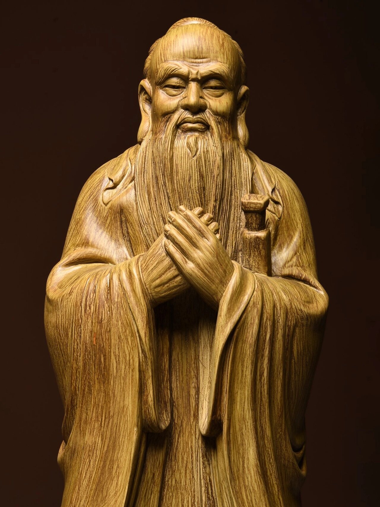 孔子沉香摆件木雕工艺品摆件供奉神像 精选优质海南沉香木,大师级工艺