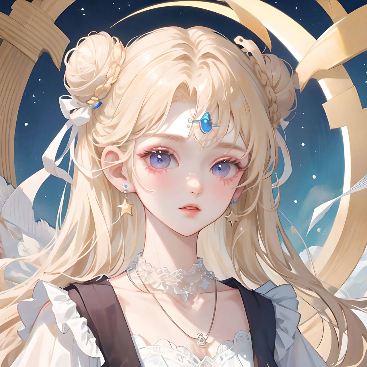 动漫女头|金发|美少女战士 日落跌进昭昭星野,人间忽晚,山河已秋