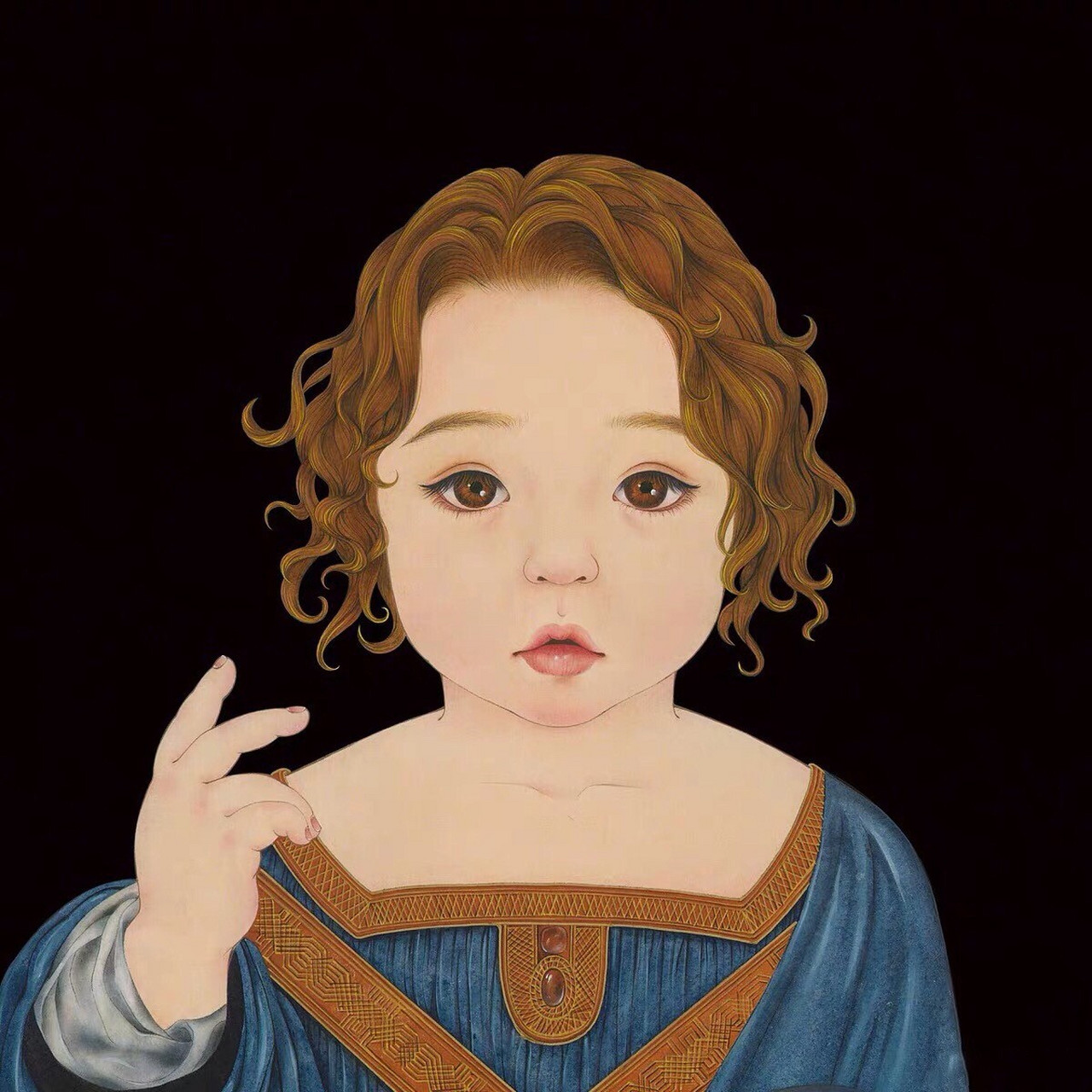 可爱卡通女生头像|富态小胖妹 可爱卡通女生头像  白白胖胖充满希望的