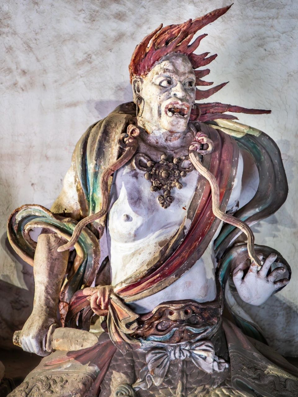 山西晋城玉皇庙的二十八星宿,元代彩塑,这篇的两尊