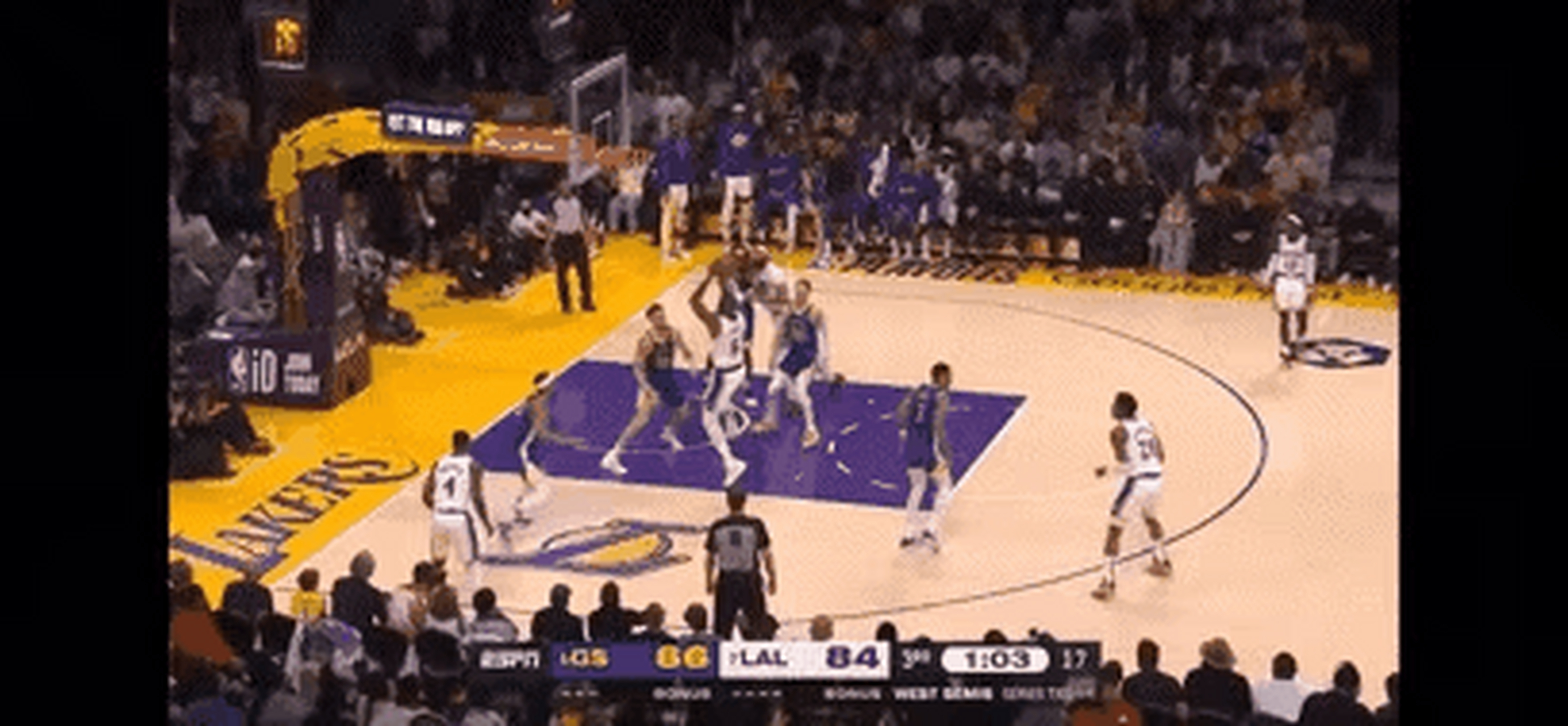 湖人必须克服勇士移动挡拆和一些小动作.