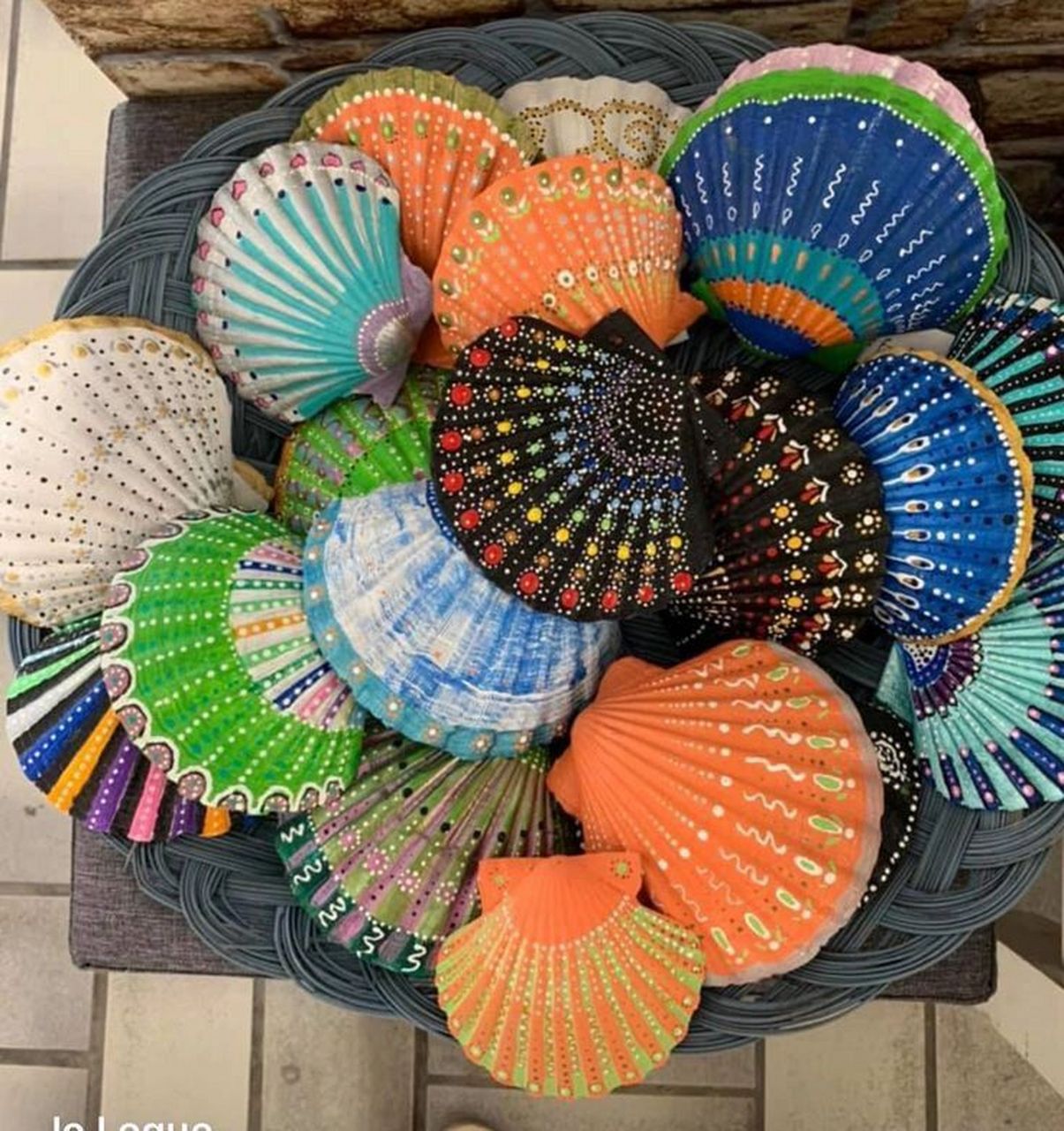 分享一组扇贝壳子手绘,可能很多人没见过这