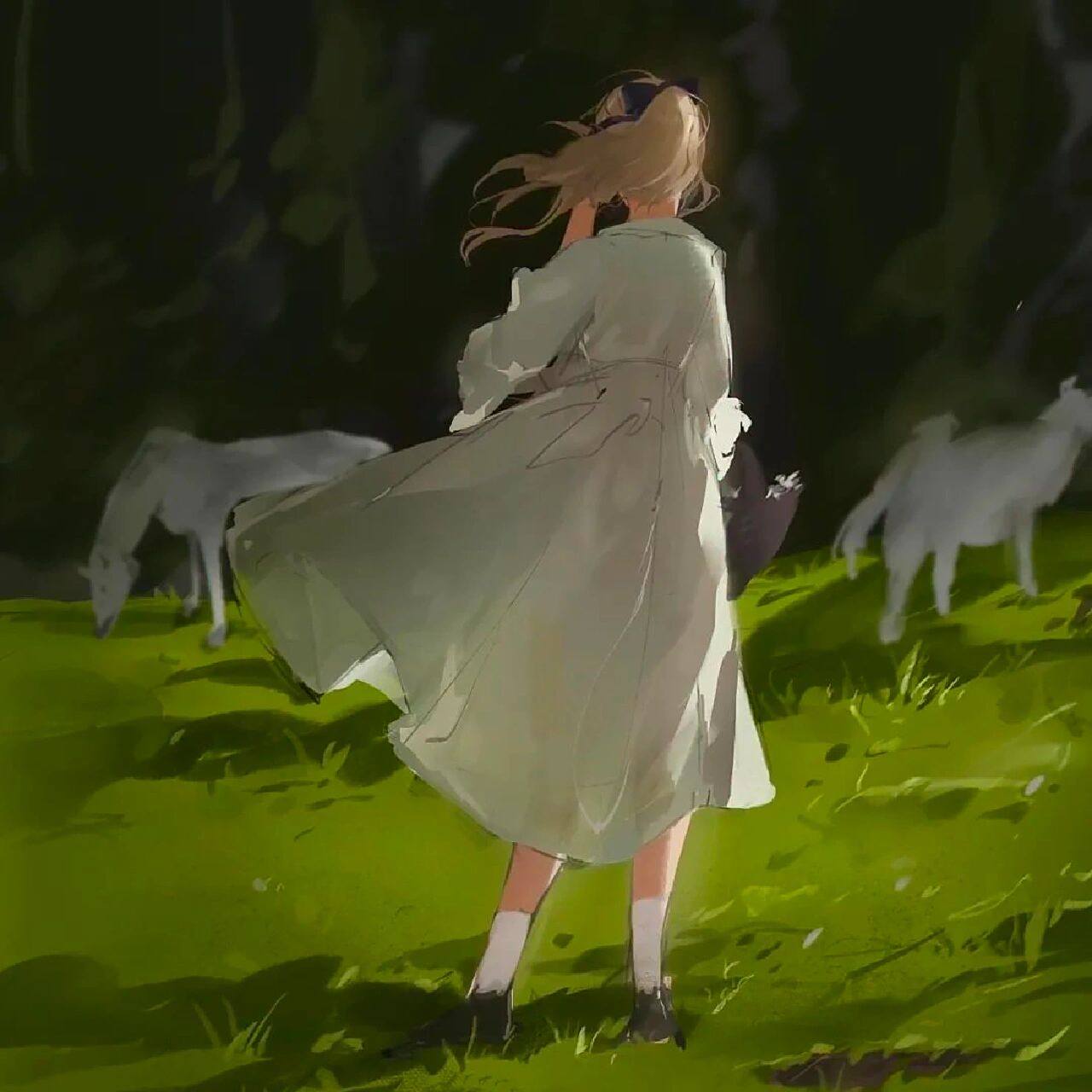 绿色系女生头像79可抱 the longest day has an end.