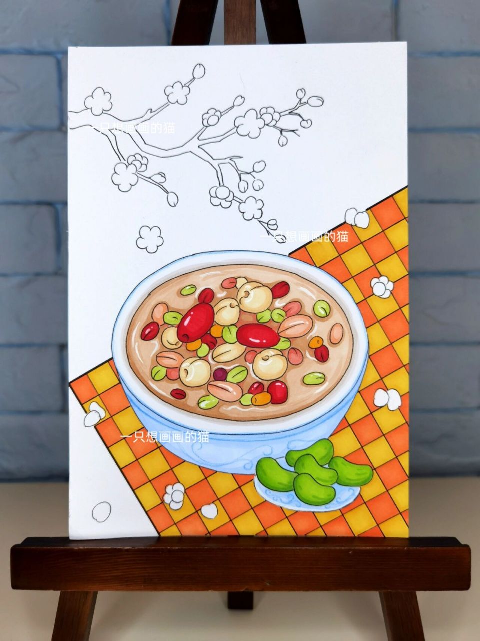 传统节日绘画～腊八节          传统节日绘画～腊八节,过了腊八就是