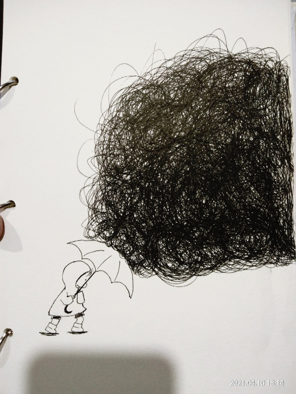 可爱小人情绪简笔画 果然心情会影响画作,作品临摹