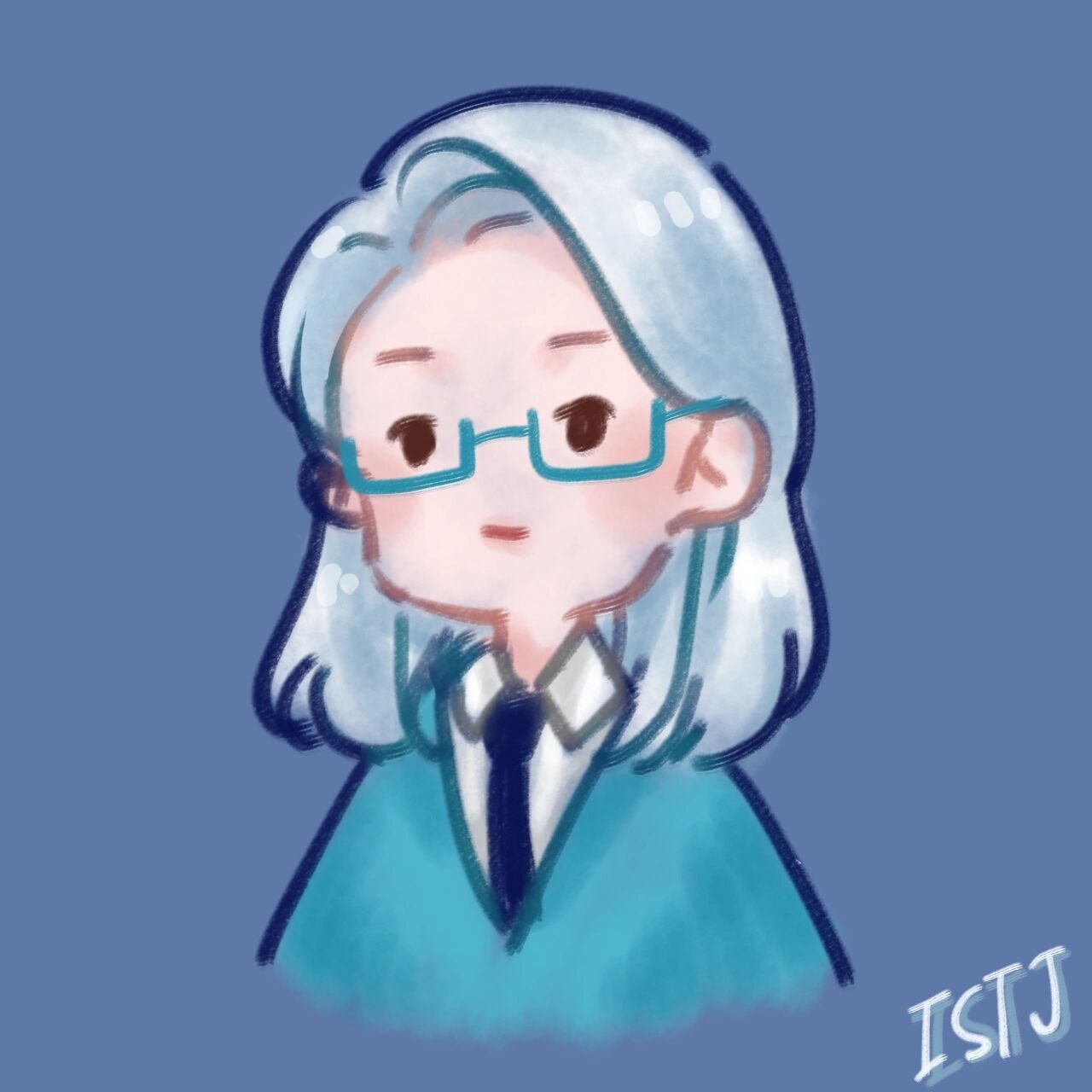 浅画个女体istj 看习惯了蓝老头配色,官方给的女体就看着别扭,自己