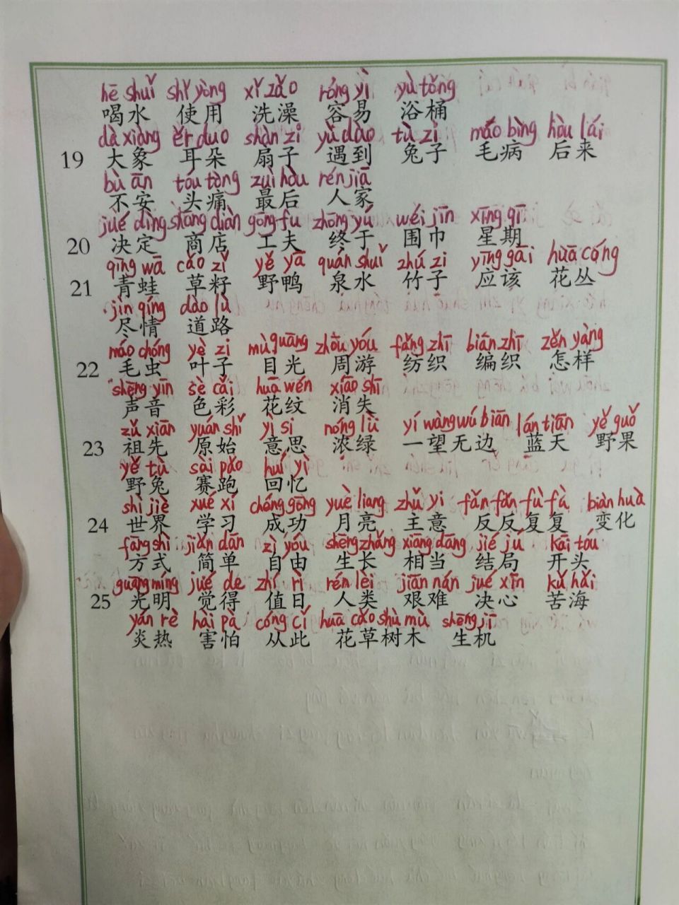 部编语文二下×词语表拼音 都更新完 为孩子们操碎了心 太难了 后续