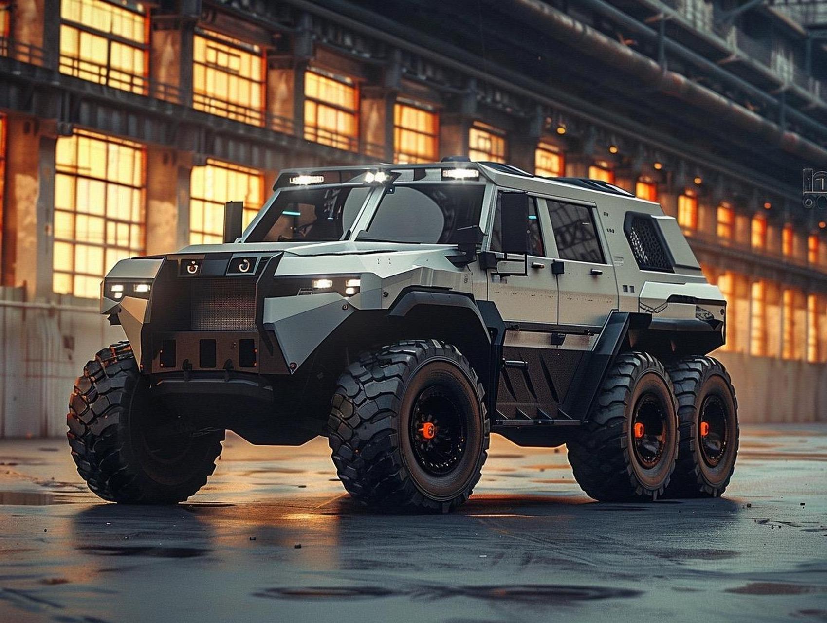 "未来探索者"6×6概念越野车.