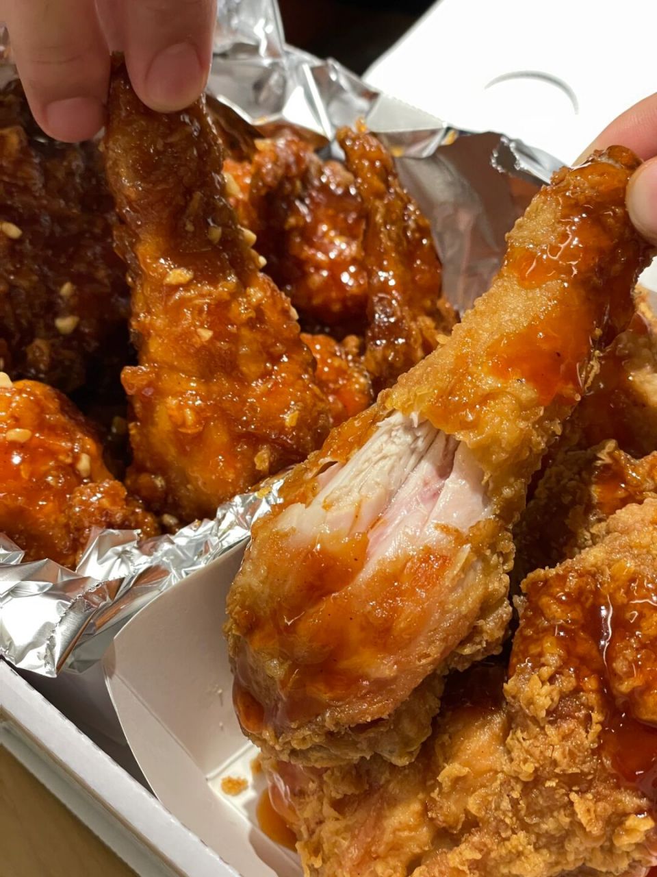 第三次是bbq点了半半炸鸡!