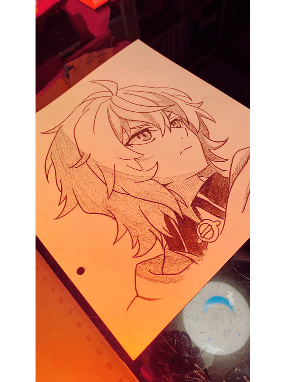 今天随便画一个米迦的简笔画吧