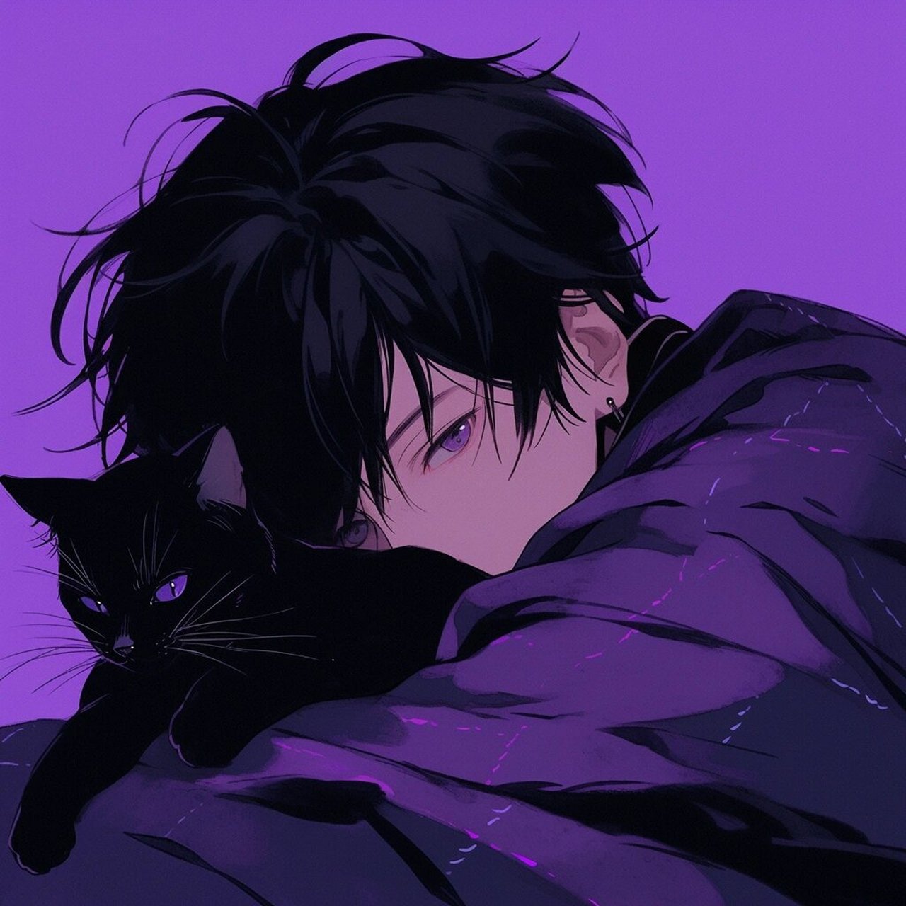 男生头像|神秘黑与高贵紫绝配