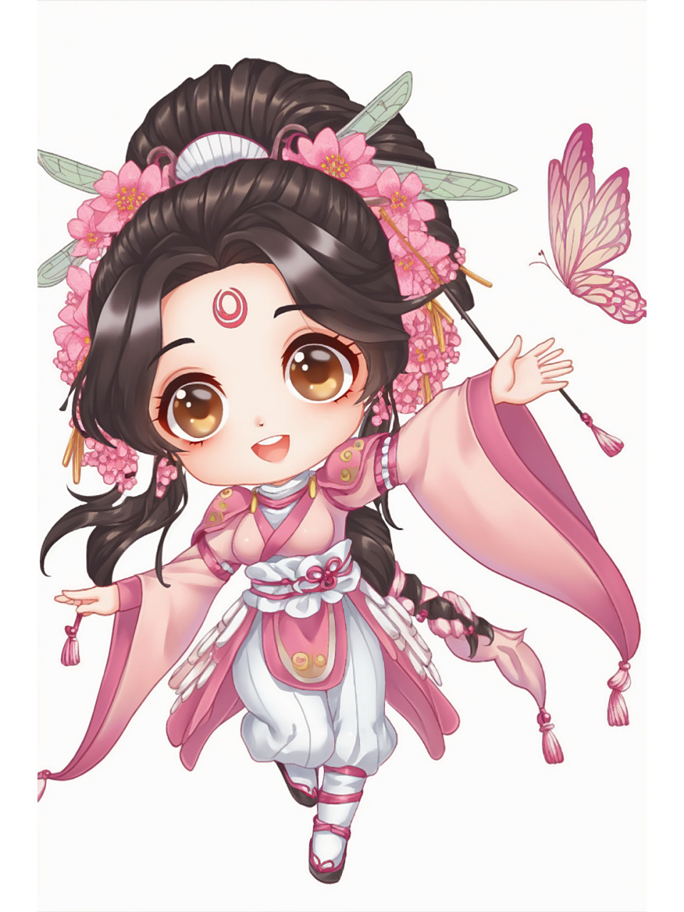 q版二次元古风花仙子