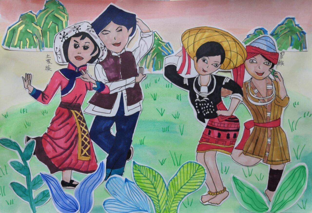 最炫民族风 少儿美术作品一等奖 小学,幼儿园参赛作品一等奖