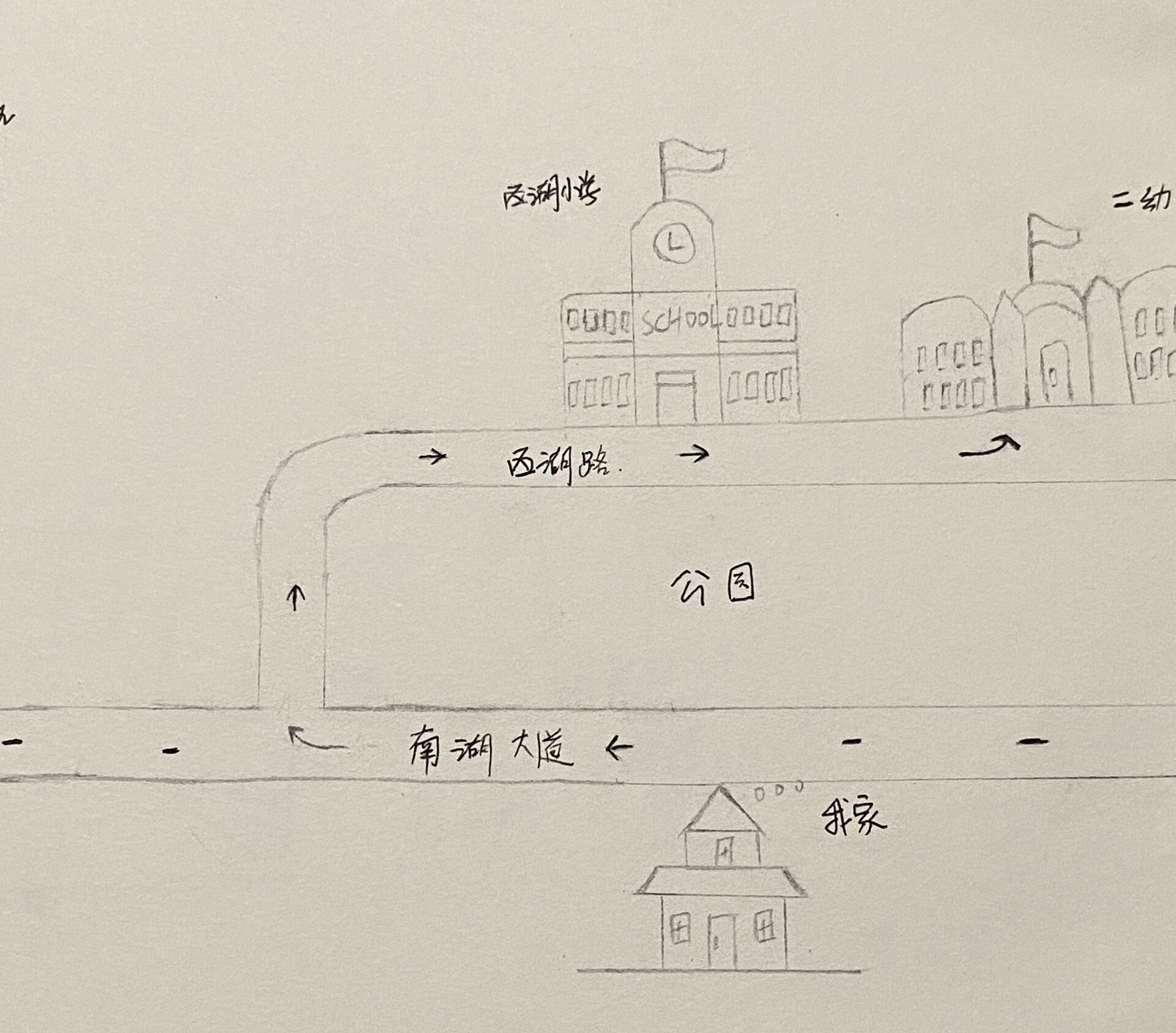 家到幼儿园的地图