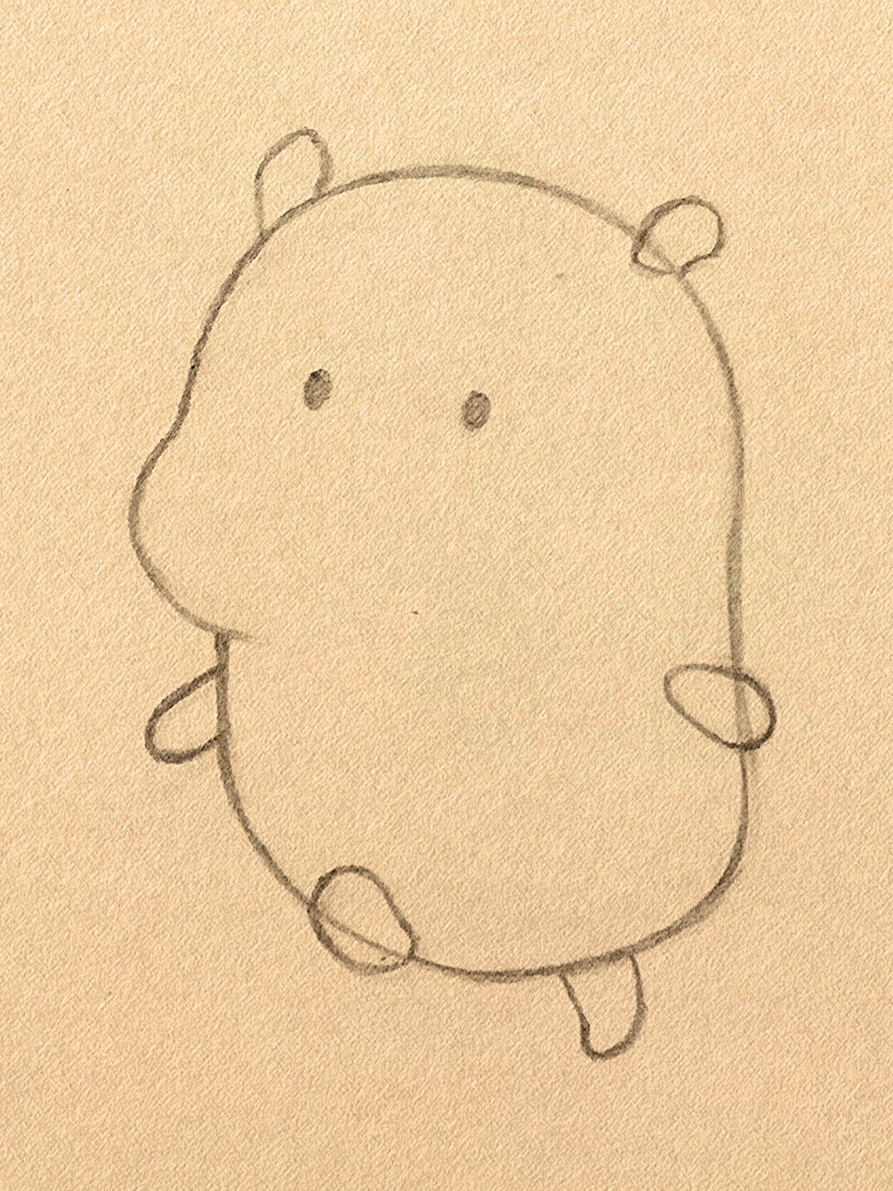 下班回家0701 超可爱简笔画过程          临摹表情包野萌君