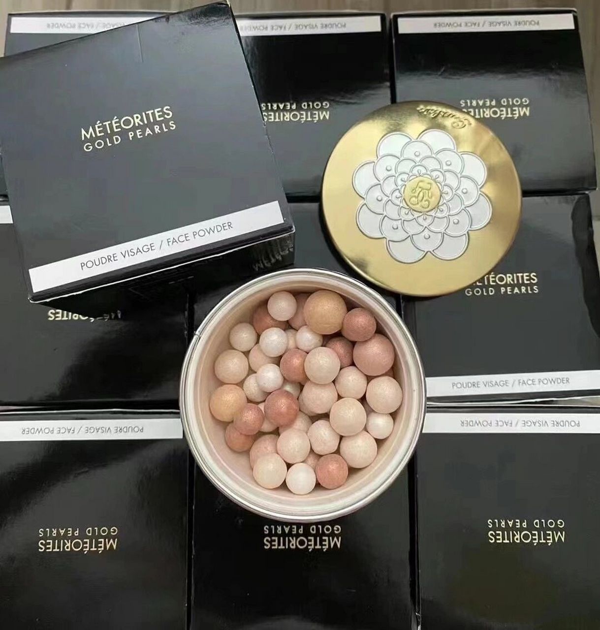 娇兰幻彩流星粉球蜜粉定妆散粉25g 21年流金溢彩限量版 粉球配色为