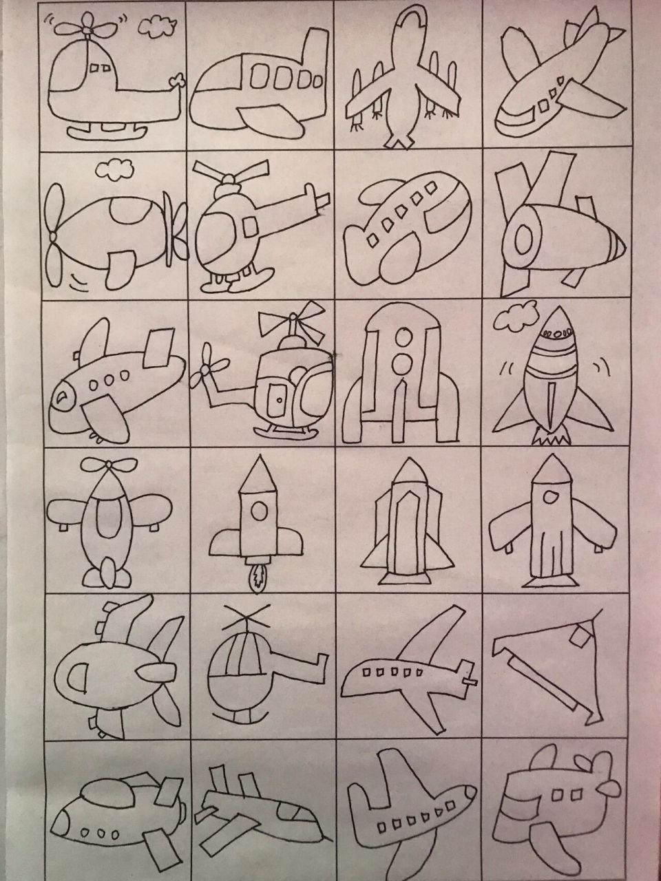 简笔画 | 交通工具 飞机      积极更新!