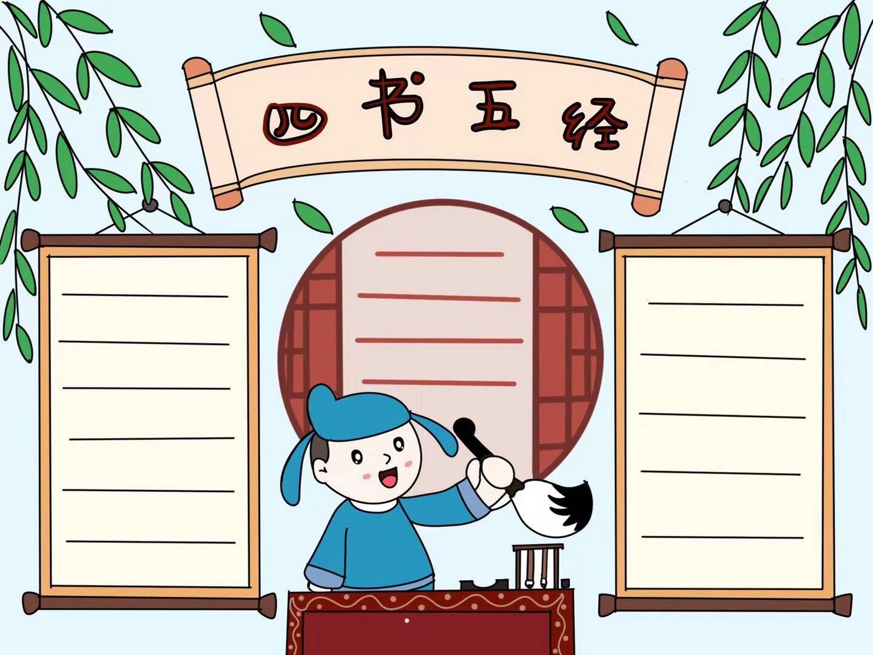 四书五经手抄报