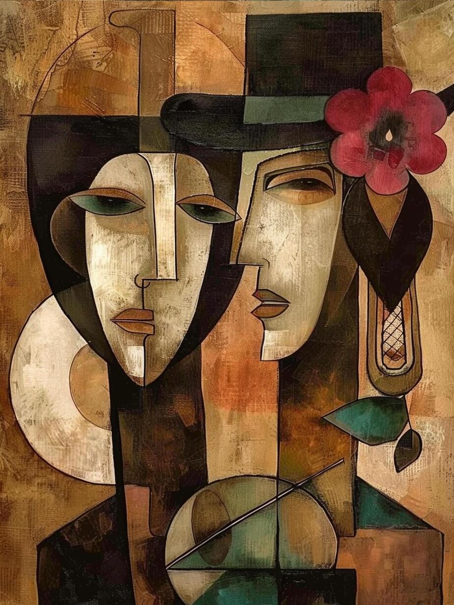 立体主义风格的抽象艺术