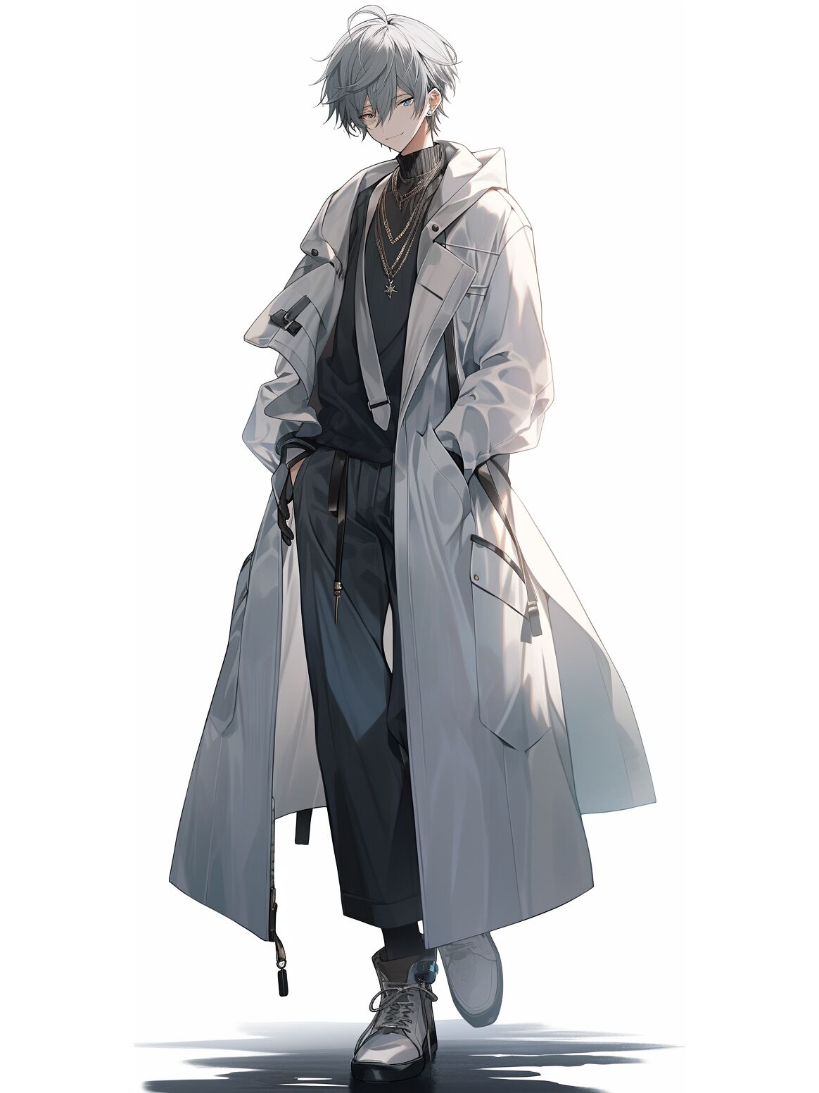 清冷酷哥,ai全身男性角色立绘