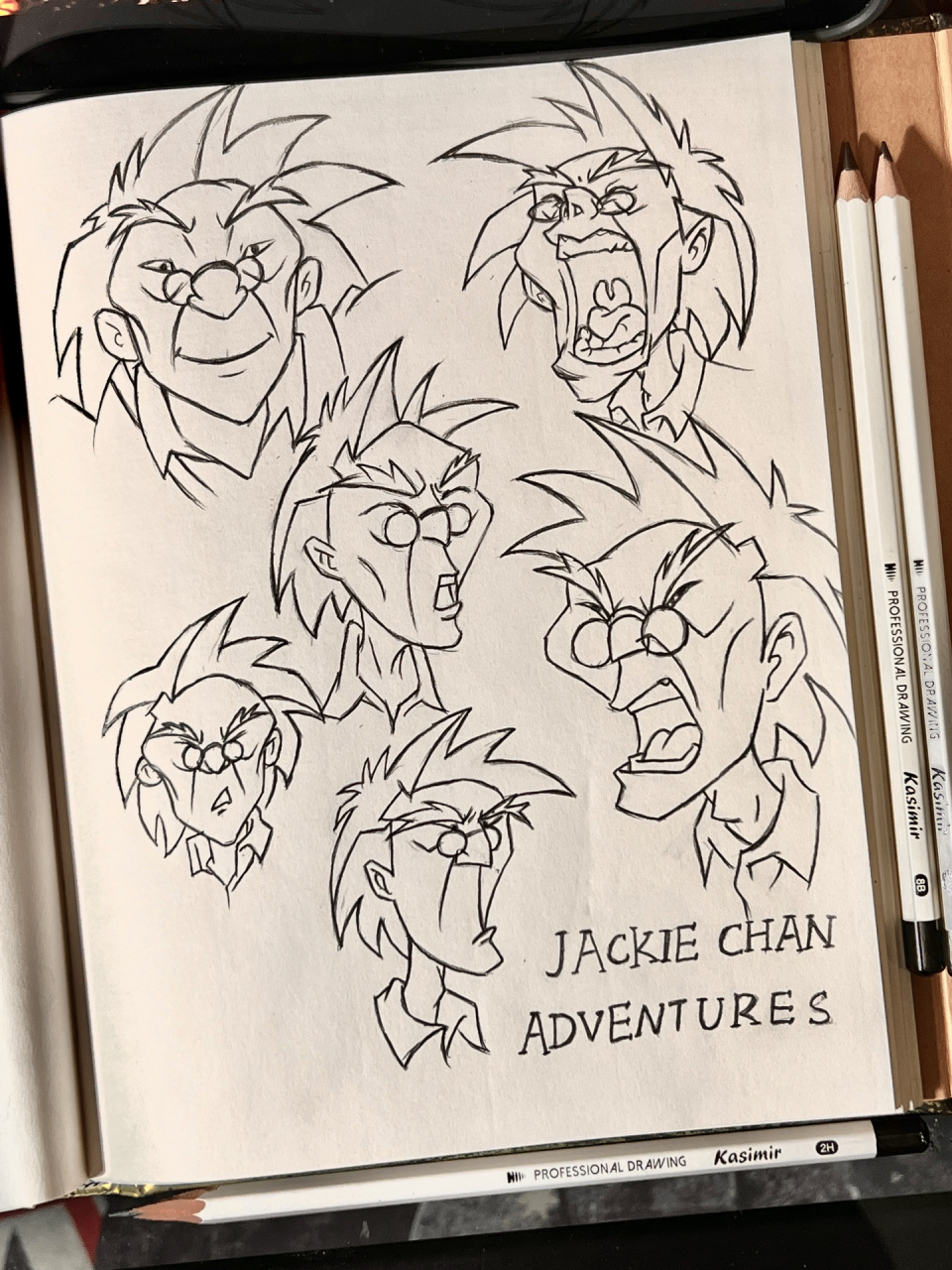 速写|成龙历险记 画个老爹 妖魔鬼怪快离开～ 7315:卡西米尔铅笔2