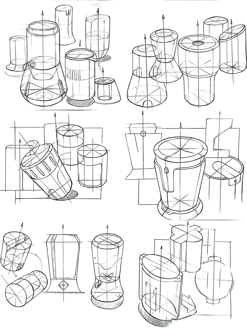 初学者圆柱手绘临摹练习 资源免费分享