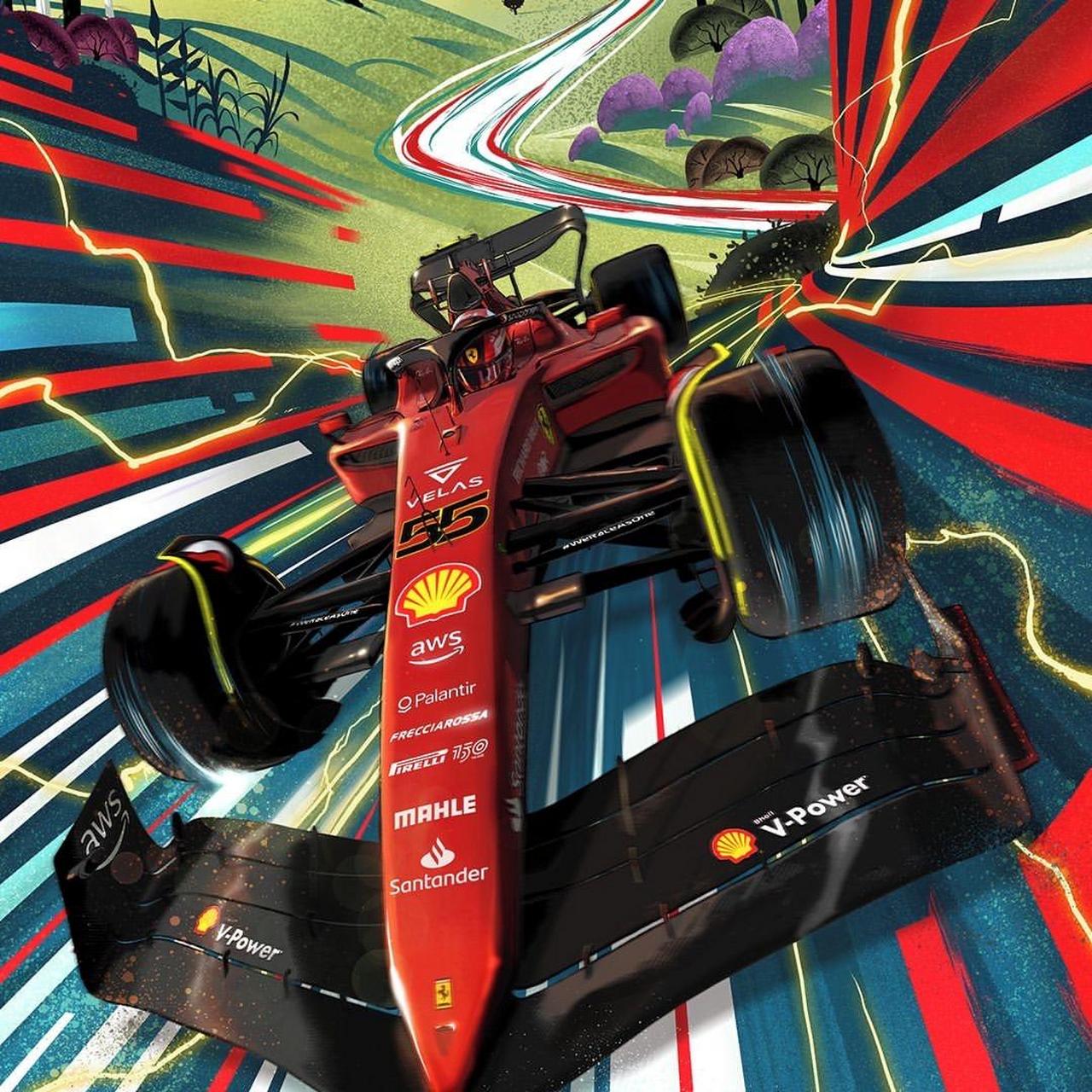 f1 2022赛季法拉利官方比赛海报全集(22场大奖赛)#scuderiaferrari