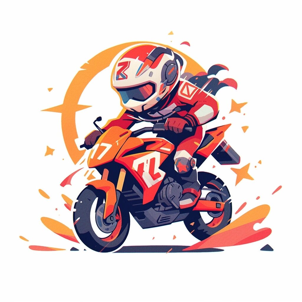 头像分享 | 摩托赛车手9315(q版) 前方继续压弯!