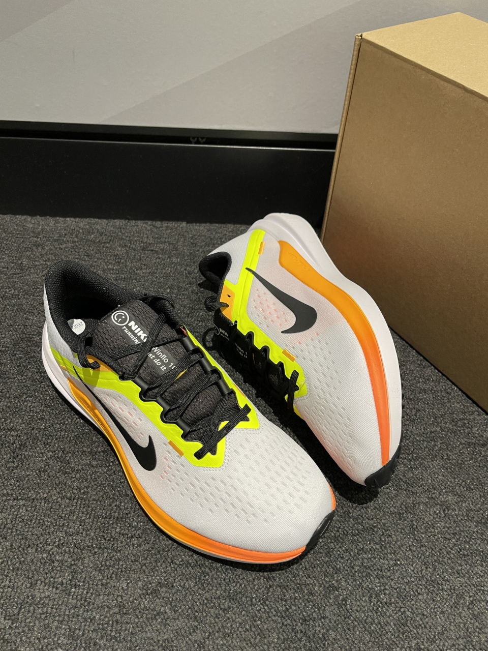 nike winflo 10 缓震低帮耐磨跑步鞋,白橙 nike winflo 10 缓震低帮