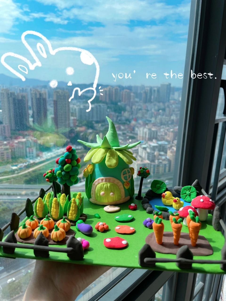 粘土场景,创意菜园子 幼儿园的亲子手工作业,(遇见蔬菜)